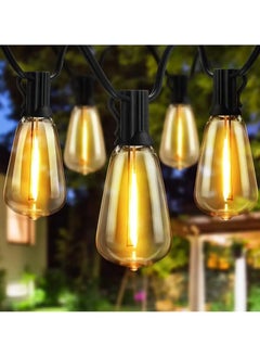 LED String Lights, 7.5m ST36  Indoor Outdoor Patio Lights, 25 Shatterproof Bulbs, 2700K Warm White, IP45 Weatherproof, Hanging Hooks, Extendable links, Ramadan and Eid decoration lights - pzsku/Z3104CBFC6B3B0AAE0C49Z/45/_/1740523829/2308c327-f28c-48b3-9f72-9fa9d35ece61