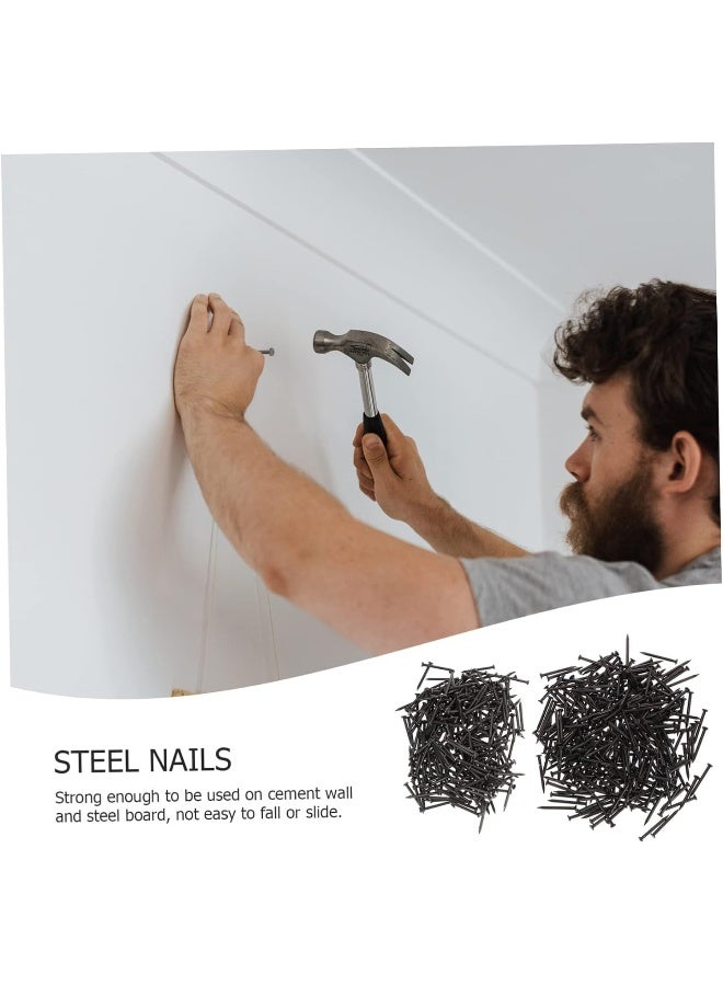 Biella 50Pcs Steel Point Tip Wall Black Concrete Masonry Nail (2 Inch) - Image 4