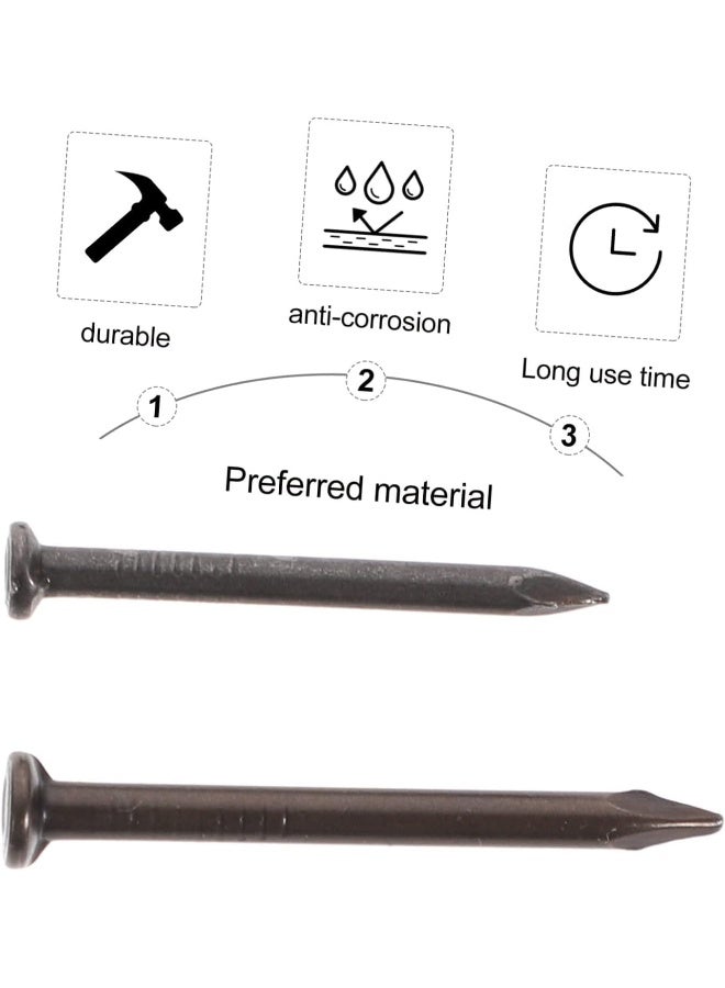 Biella 50Pcs Steel Point Tip Wall Black Concrete Masonry Nail (2 Inch) - Image 3
