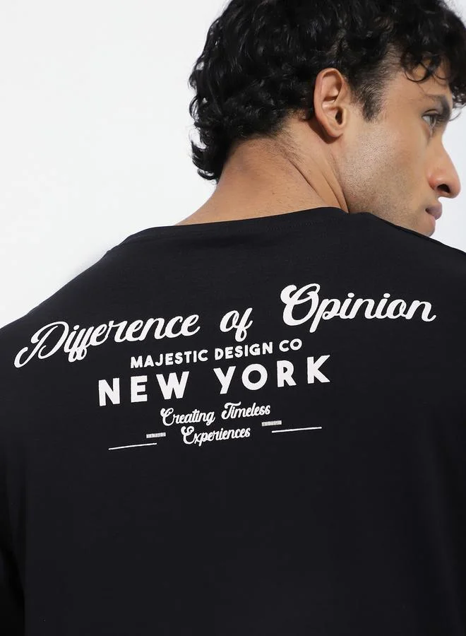 Difference of Opinion Men Oversized Short Sleeve Printed T-Shirt