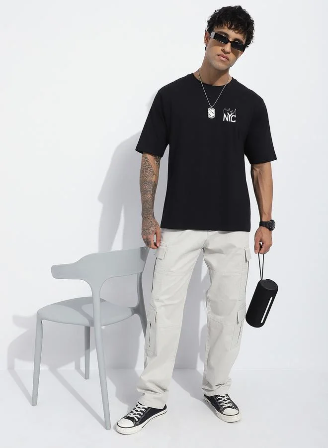 Difference of Opinion Men Oversized Short Sleeve Printed T-Shirt