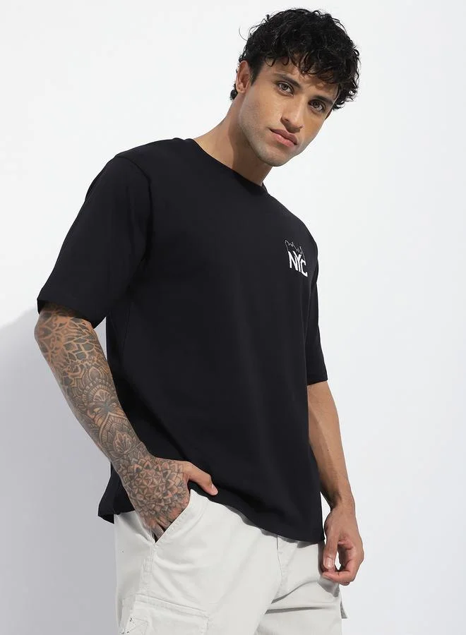 Difference of Opinion Men Oversized Short Sleeve Printed T-Shirt