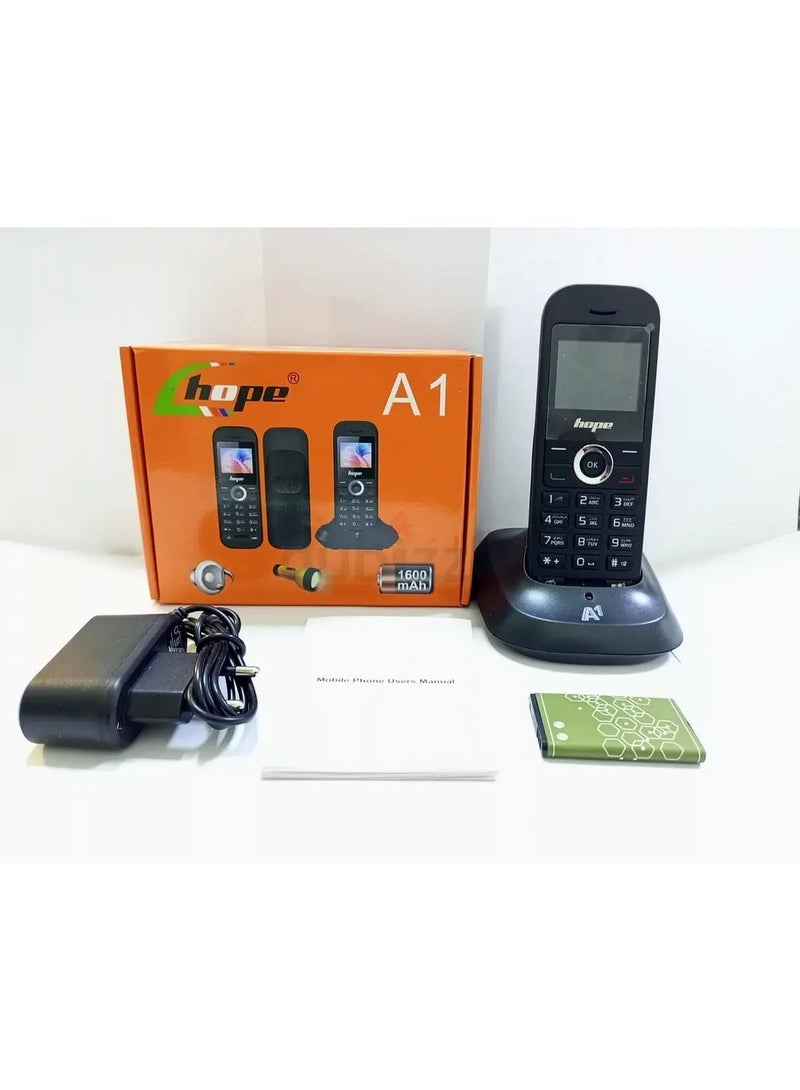 Hope A1 Mobile Phone – Wireless Desktop Landline-Style Phone with SIM Card Support - Image 2