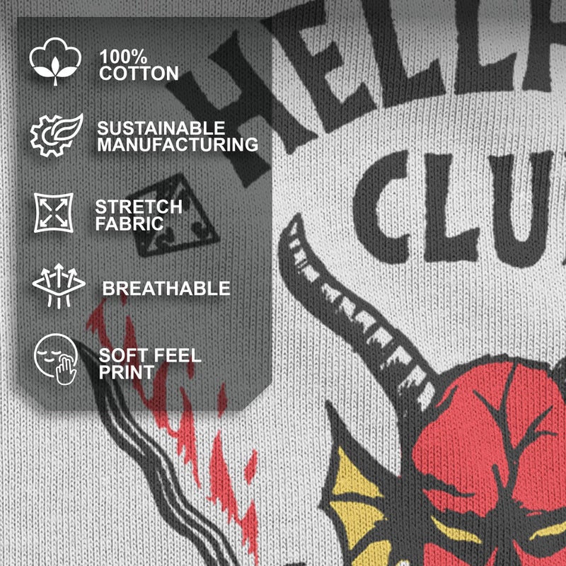 Stranger Things Men's Stranger Things Hellfire Club Costume Baseball Tee - White/Black - X Large - Image 5