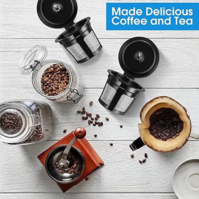 Kicovitifa Reusable K Cups 6 Pack Universal Fit Reusable Coffee Filters With Food Grade Stainless Steel Mesh EcoFriendly Coffee Pods For Keurig 10 And 20 Brewers - Image 5
