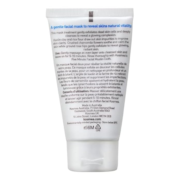 Kosmea Reveal Your Glow Facial Mask, 75 ml, Exfoliating, Suitable for All Skin Types - Image 4