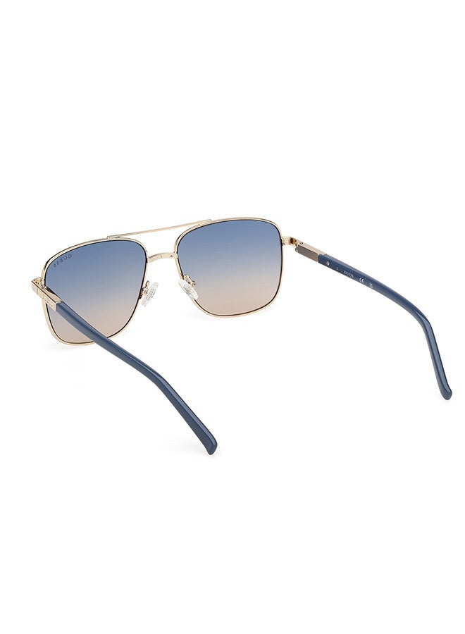 GUESS نظارات شمسية يوغس كاملة الإطار للرجال والنساء GU304033W54 - Image 3