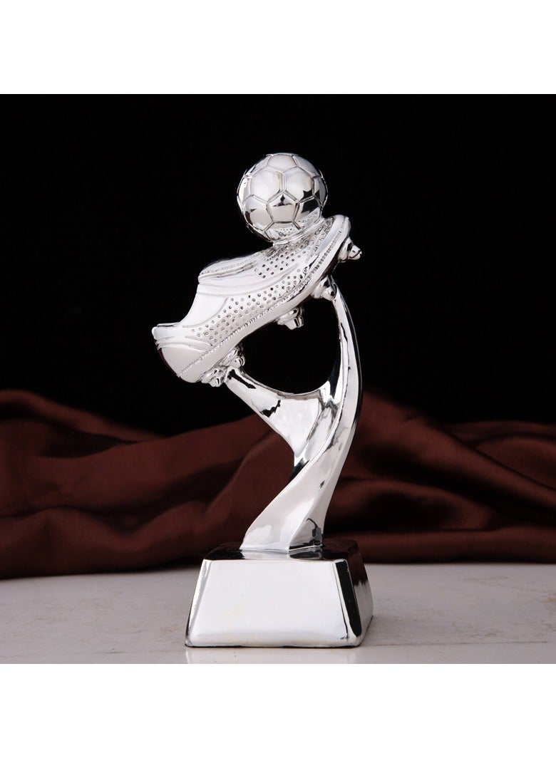 KUYING New Resin Football Trophy 6.5x6.5x18.5cm 