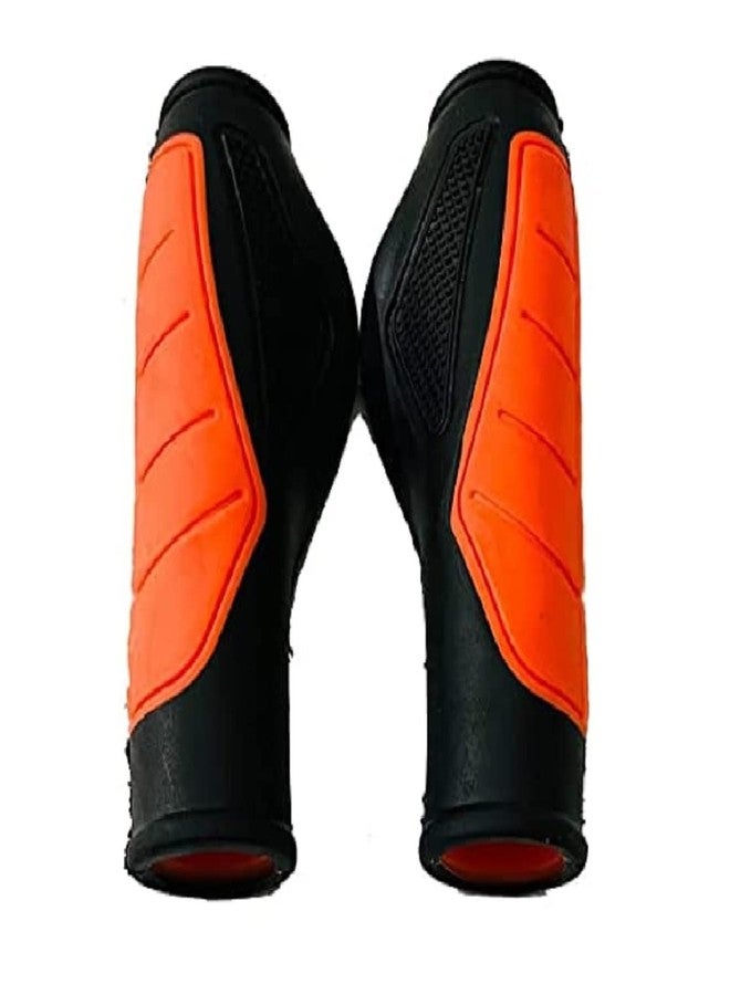 Ilsha® Bicycle Handlebar Grip Set Soft Rubber Non Toxic Anti-Slip Standard Size Colored Cycle Handle Grip Length 13 cm. - Image 1