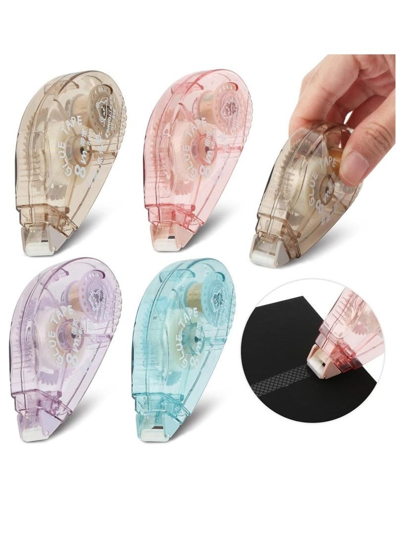 عبوة من 4 أسطوانات شريط لاصق مزدوج الجوانب، شريط لاصق لسجلات القصاصات، شريط لاصق لاصق للمشاريع الحرفية والفنية. - Image 1