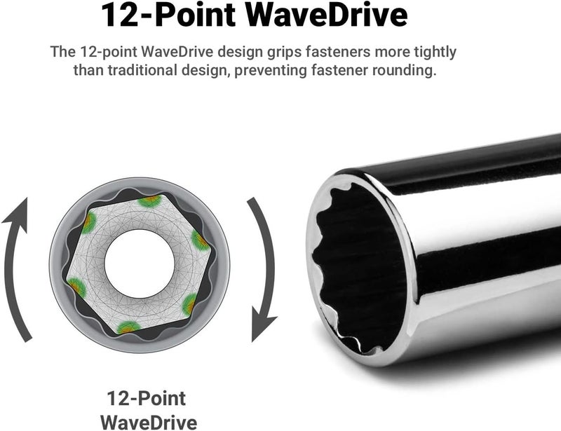 Capri Tools 7 mm Shallow Socket, 1/4 in. Drive, 12-point, Metric - Image 1