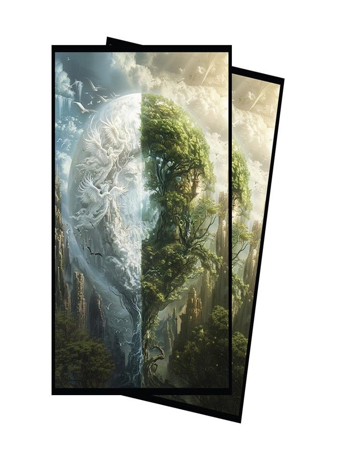 Paramint White Green MTG Card Sleeves (Smooth) - 104 Count Standard Size TCG Sleeves - Compatible with Magic The Gathering - Double Sleeving - Original Art Design, Premium Protection - Image 1