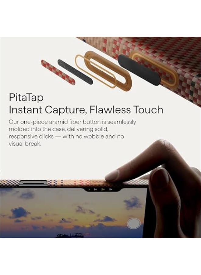 Arabest for iPhone 17 Pro Max Case 6.9 with Camera Control on, Compatible with MagSafe, Ultra-Slim Case with Caseless Touch Feeling, 1500D Aramid Fiber Woven, Sunset - Image 4