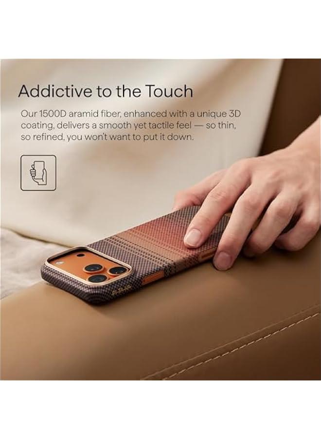 Arabest for iPhone 17 Pro Max Case 6.9 with Camera Control on, Compatible with MagSafe, Ultra-Slim Case with Caseless Touch Feeling, 1500D Aramid Fiber Woven, Sunset - Image 5