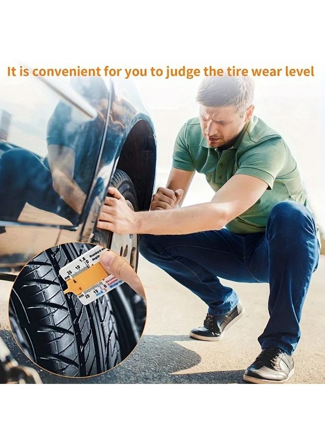 Plastic Tire Tread Depth Gauge 0 20mm Vernier Caliper Measuring Tool For Cars Motorcycles Trucks Trailers - Image 5