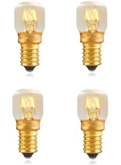ULHYC Salt Lamp Bulbs, 15w E14 for Oven 300°C, Fridge, Multipurpose Appliance SES Incandescent Dimmable Bulbs, Mini Microwave Lamp High Temperature Resistant E14 Himalayan Salt Crystal Lamp 4Pcs  - Image 2