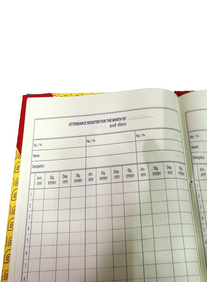 LRS Daily Attendance Signature Time in & Out Register (120 Pages - Pack of 1) - Image 2