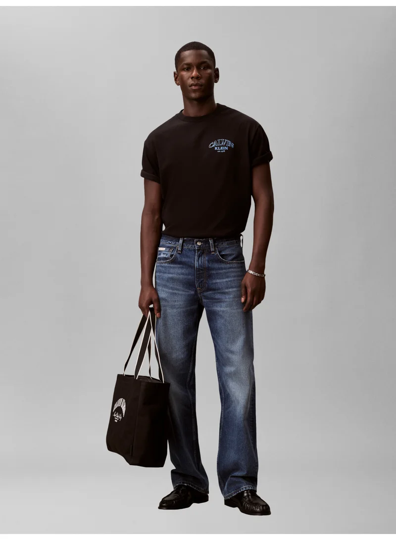 Calvin Klein Jeans Black Varsity Logo T-Shirt for Men | Best Price UAE
