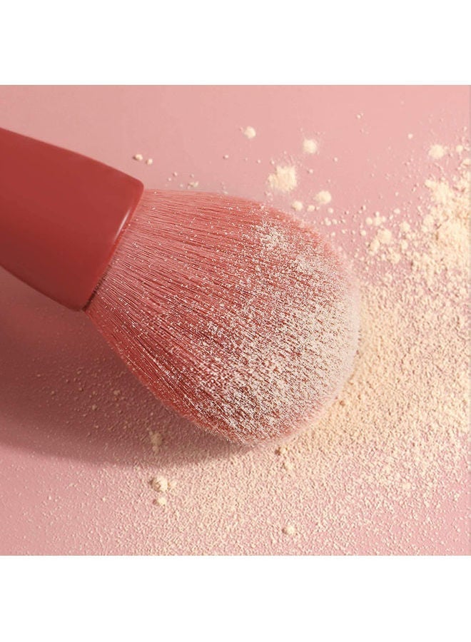 Captaintech 10 Pcs Professional Makeup Brushes Red - Image 5