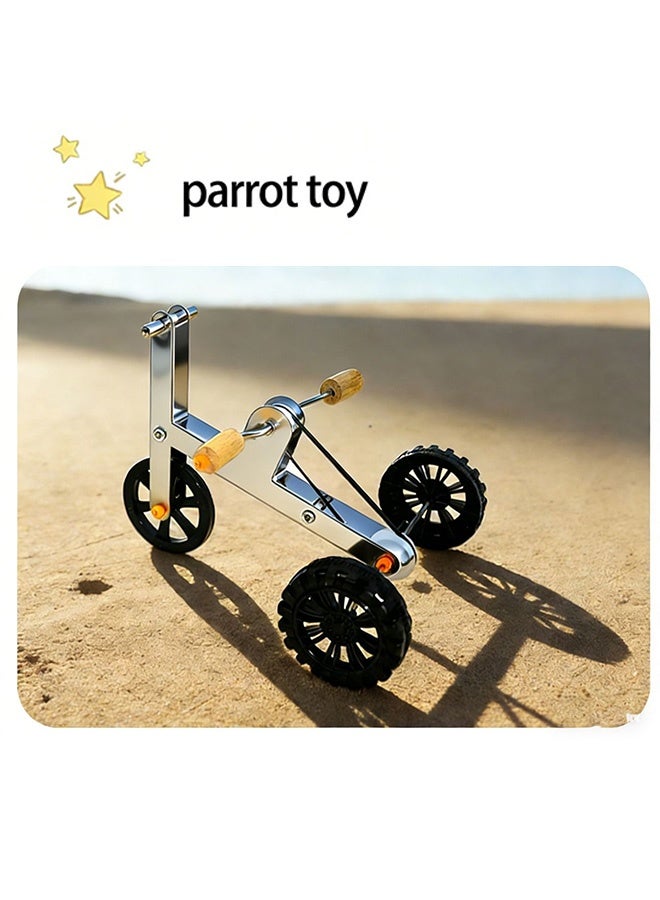 Bird Toys,Intelligence Training Bicycle - Toys for Parrots - for African Grey Cockatoo Conures Pets Cockatiel Macaw Intelligence Training - Image 5
