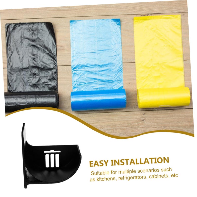 4Pcs Plastic Wall Mounted Refrigerator Bag Holder Kitchen Storage Rack Organizer - Image 4