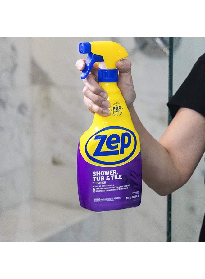 زيب منظف ​​حوض الاستحمام والبلاط حمضي بدون فرك، 946 مل، ZUSTT32PF - Image 5