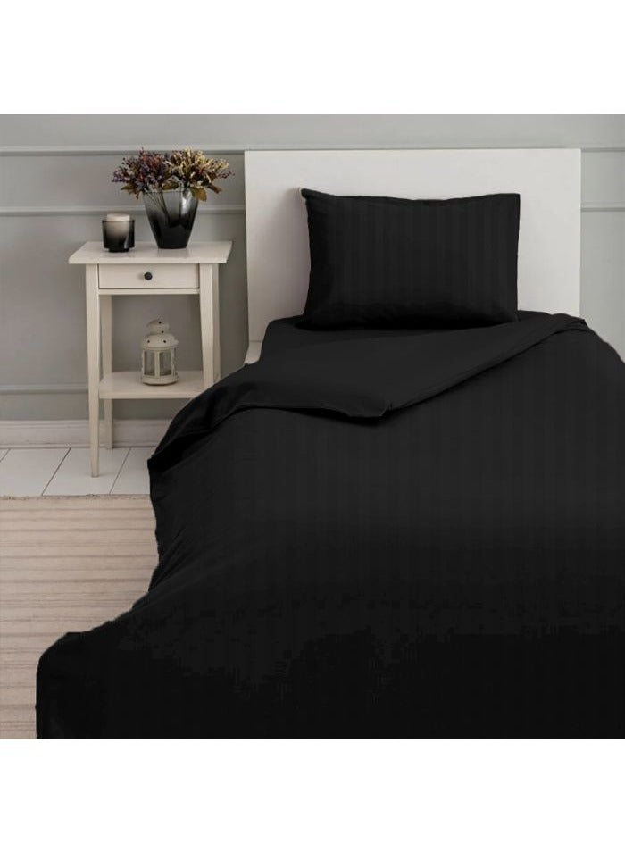 BYFT Tulip (Charcoal) Single Size Duvet Cover (165 x 245 + 30 Cm-Set of 1 Pc) 100% Cotton, Soft and Luxurious Hotel Quality Bed linen-300 TC  - Image 1