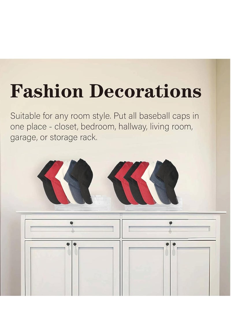 Cool Baby - COOLBABY hat rack is used for displaying and organizing baseball hats. It is suitable for 14 transparent baseball caps on bedrooms, wardrobes, and dressing tables - Image 1