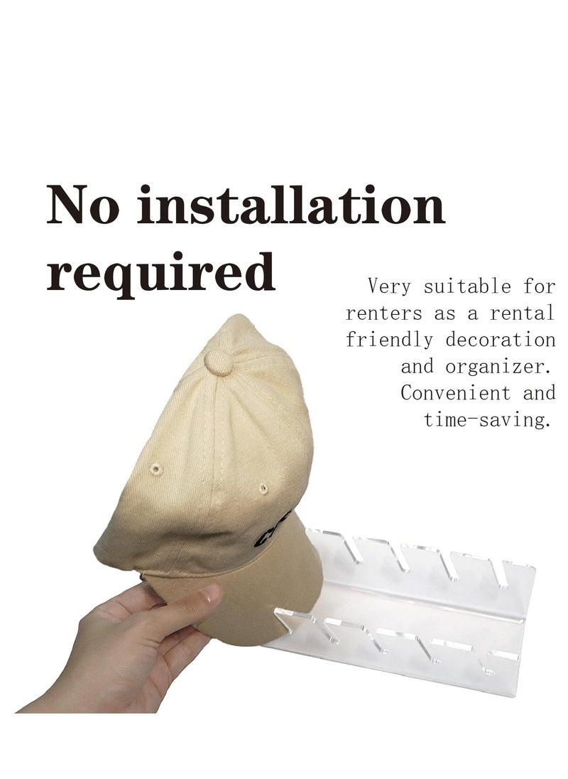 Cool Baby - COOLBABY hat rack is used for displaying and organizing baseball hats. It is suitable for 14 transparent baseball caps on bedrooms, wardrobes, and dressing tables - Image 1