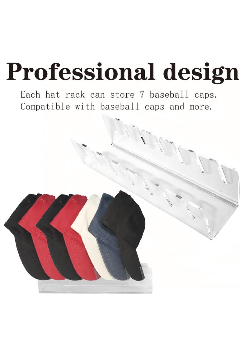 Cool Baby - COOLBABY hat rack is used for displaying and organizing baseball hats. It is suitable for 14 transparent baseball caps on bedrooms, wardrobes, and dressing tables - Image 1