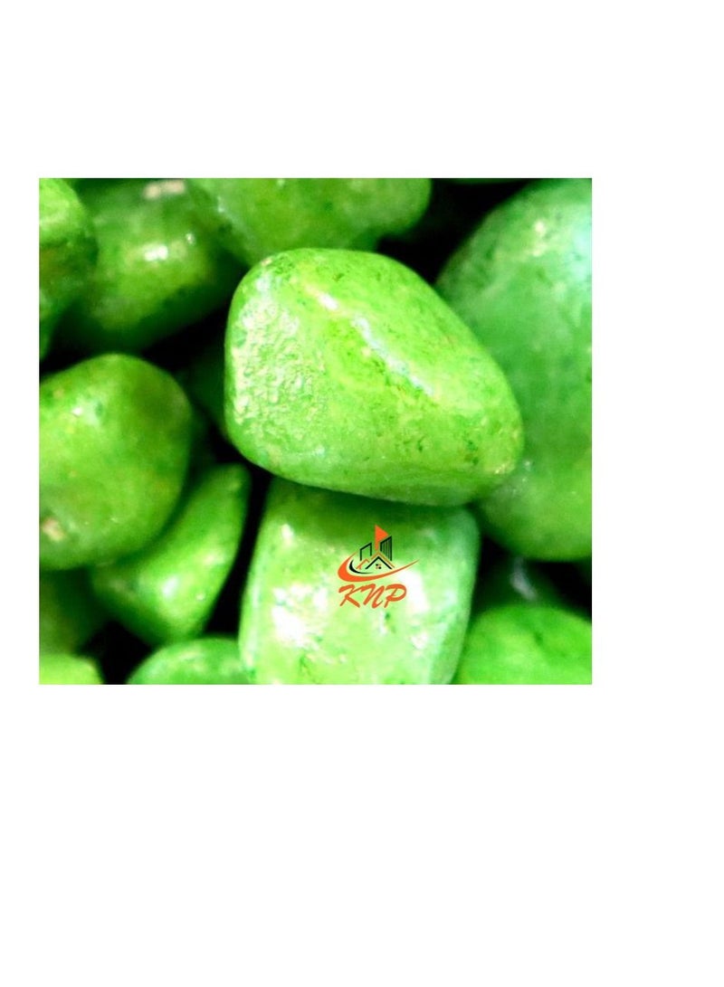 KNP Green Decorative Painted Pebbles Aquarium 10-15mm - Image 1