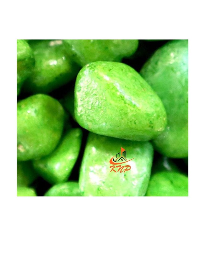 KNP Green Decorative Painted Pebbles Aquarium 10-15mm - Image 2