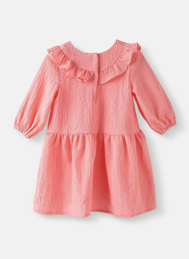 Nautinati Ruffled Textured Dress
