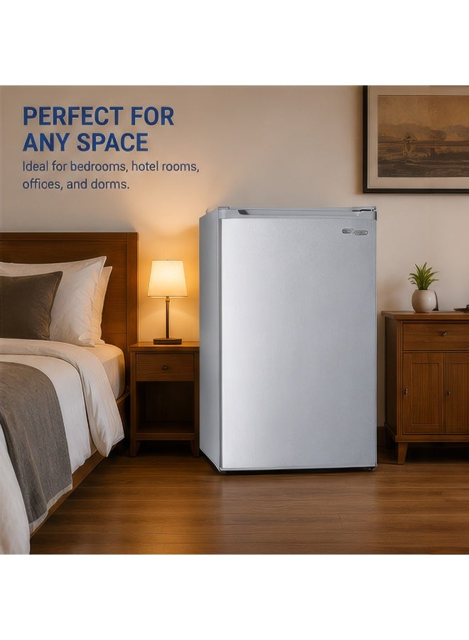SUPER GENERAL 90 Liters Gross, 76 Liters Net Single Door Defrost Refrigerator, Silver - SGR045HSE SGR045HSE Silver - Image 4
