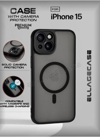 Case for iPhone 15, Ultra Thin Frameless Case With MagSafe Wireless Charging, Solid Camera Protection, Shockproof Magnetic Black Cover - pzsku/Z3105E3C4B29DA81E7EB8Z/45/_/1728894954/93f1c4bb-2bf2-4ef5-bb4c-667f3e5999bd