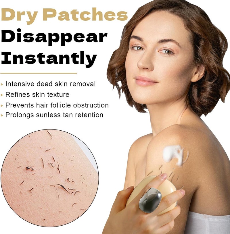 KASTWAVE Deep Exfoliating Body Scrubber with Soft Bristles, Upgraded Natural Fiber Body Brush and Glove Set for Men & Women, Gentle Dead Skin Removal, Smooth Skin Exfoliator for Shower, Bath & Spa Use - Image 2