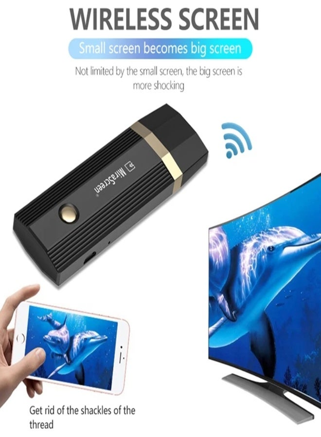 ميراسكرين MIRASCREEN A5 مكبر شاشة عالي الدقة HDMI واي فاي مستقبل عرض ذكي لاسلكي محول شاشة بروجيكتور - Image 1