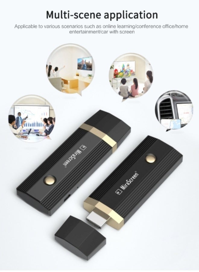 ميراسكرين MIRASCREEN A5 مكبر شاشة عالي الدقة HDMI واي فاي مستقبل عرض ذكي لاسلكي محول شاشة بروجيكتور - Image 4