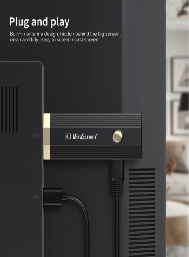 ميراسكرين MIRASCREEN A5 مكبر شاشة عالي الدقة HDMI واي فاي مستقبل عرض ذكي لاسلكي محول شاشة بروجيكتور - Image 5