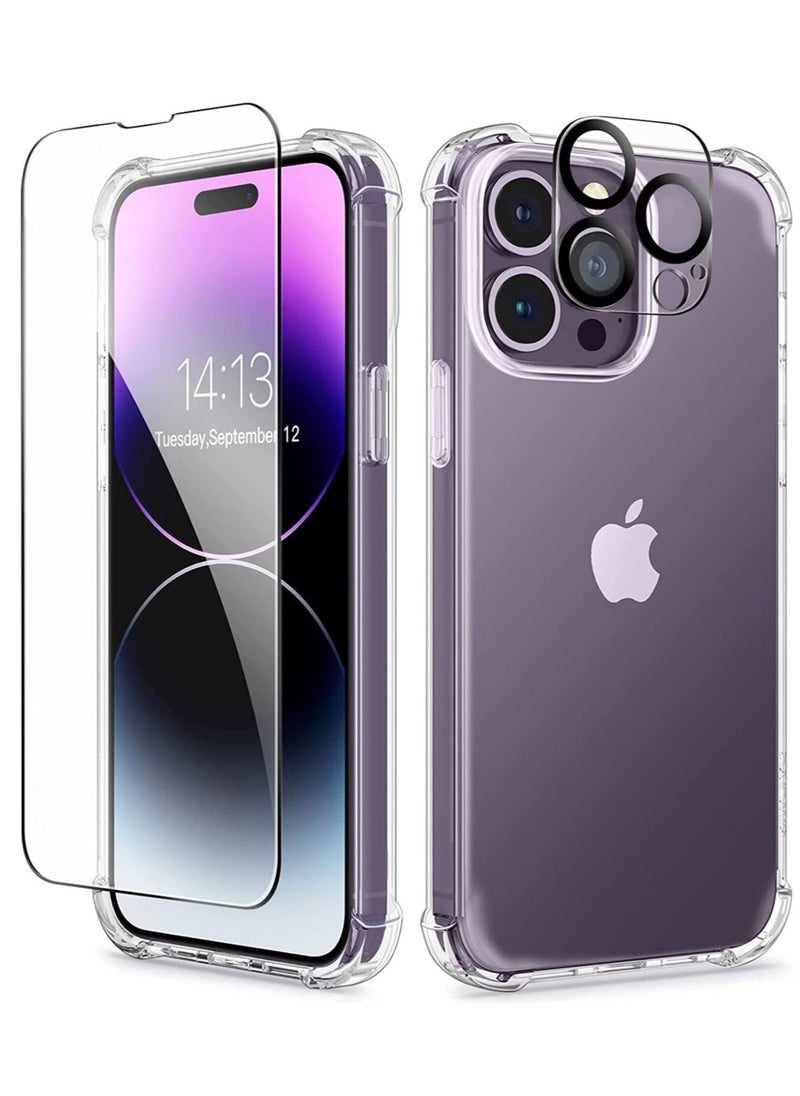 Raxoom iPhone 14 Pro Max 6.7 Inch with Screen Protector + Camera Lens Protector and case cover - Image 1