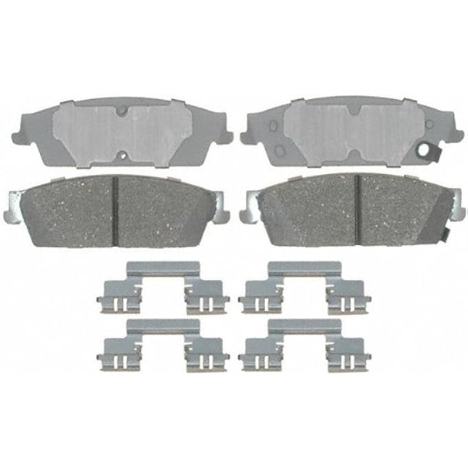 ريحني مجموعة وسادات الفرامل القرصية السيراميكية الخلفية ACDelco 14D1194CH Advantage - Image 3