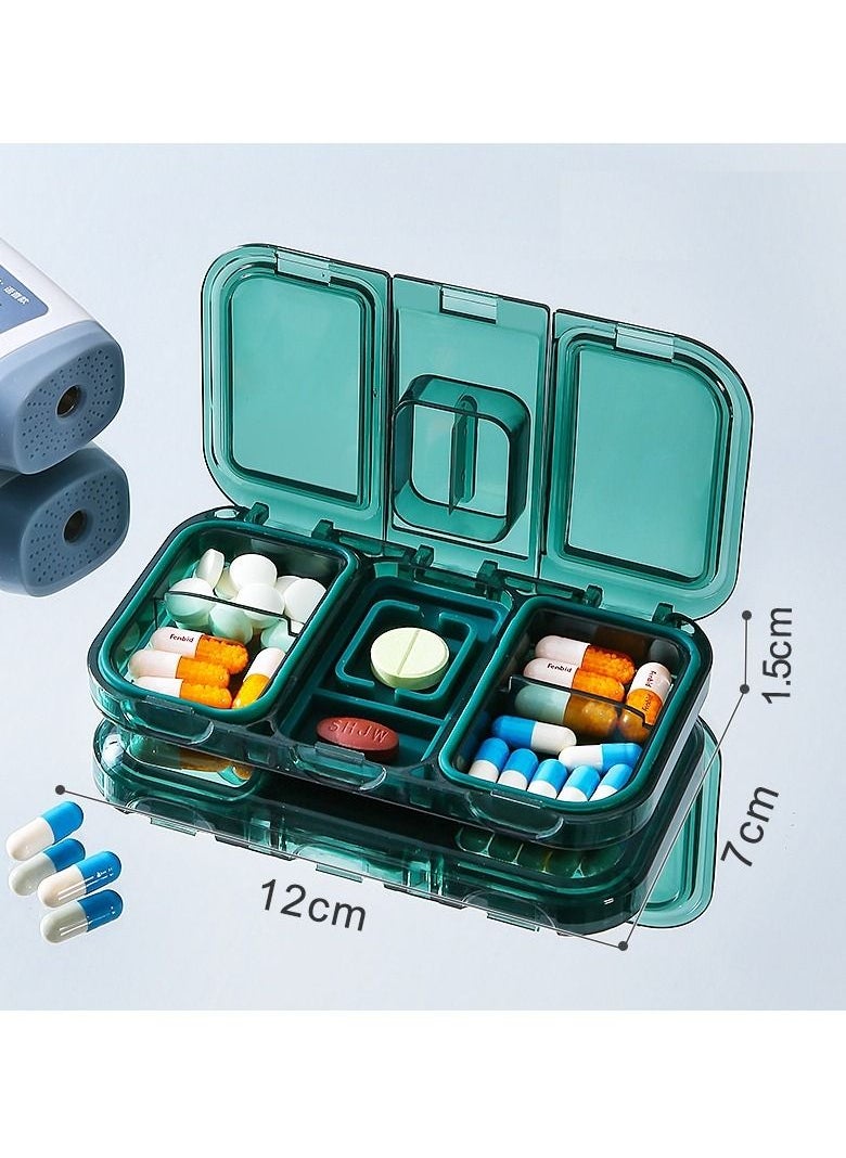 Generic Portable Pill Box Sealed, Moisture-Proof Can Be Divided With Medicine Cutter  - Image 2
