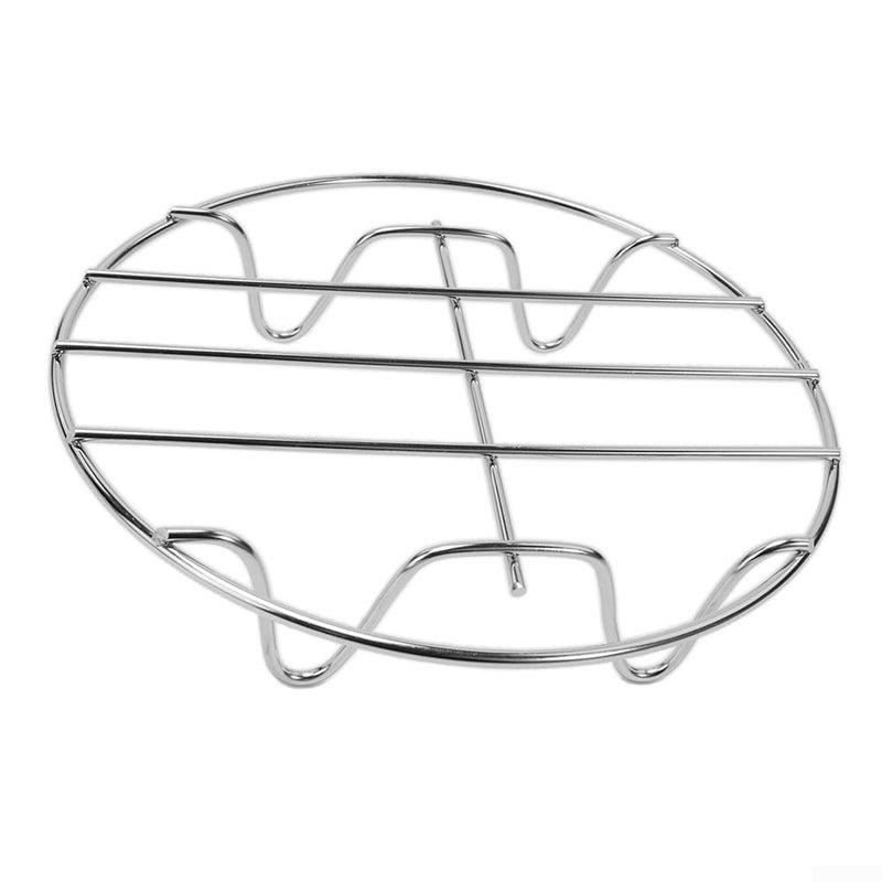 Stainless Steel Air Fryer Grill Rack 6 Inch Compatible for Steaming Fish Chicken - Image 3