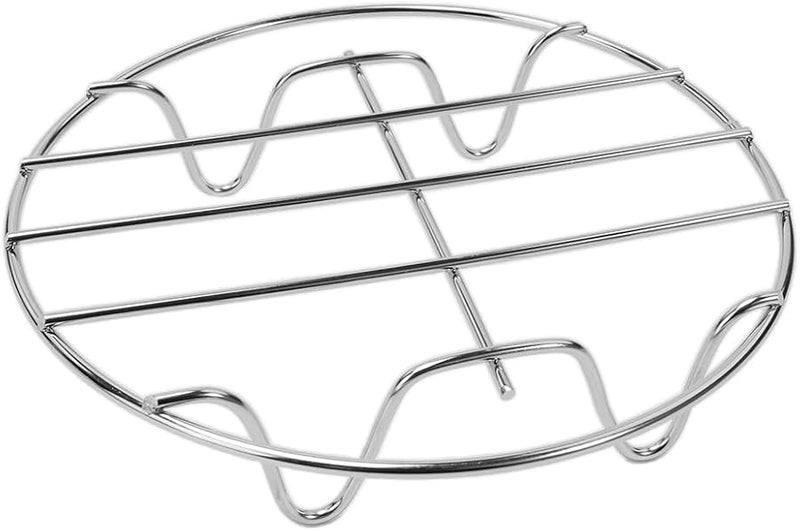 Stainless Steel Air Fryer Grill Rack 6 Inch Compatible for Steaming Fish Chicken - Image 1