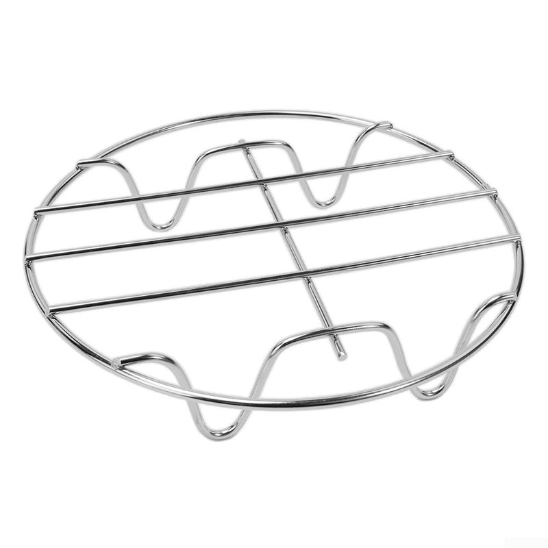Stainless Steel Air Fryer Grill Rack 6 Inch Compatible for Steaming Fish Chicken - Image 2
