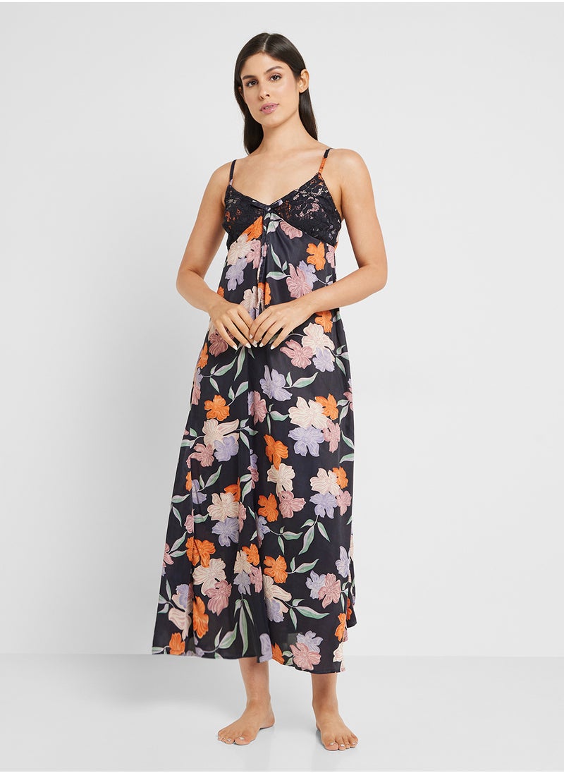 Khizana - Night Slip Dress With Robe - Image 1