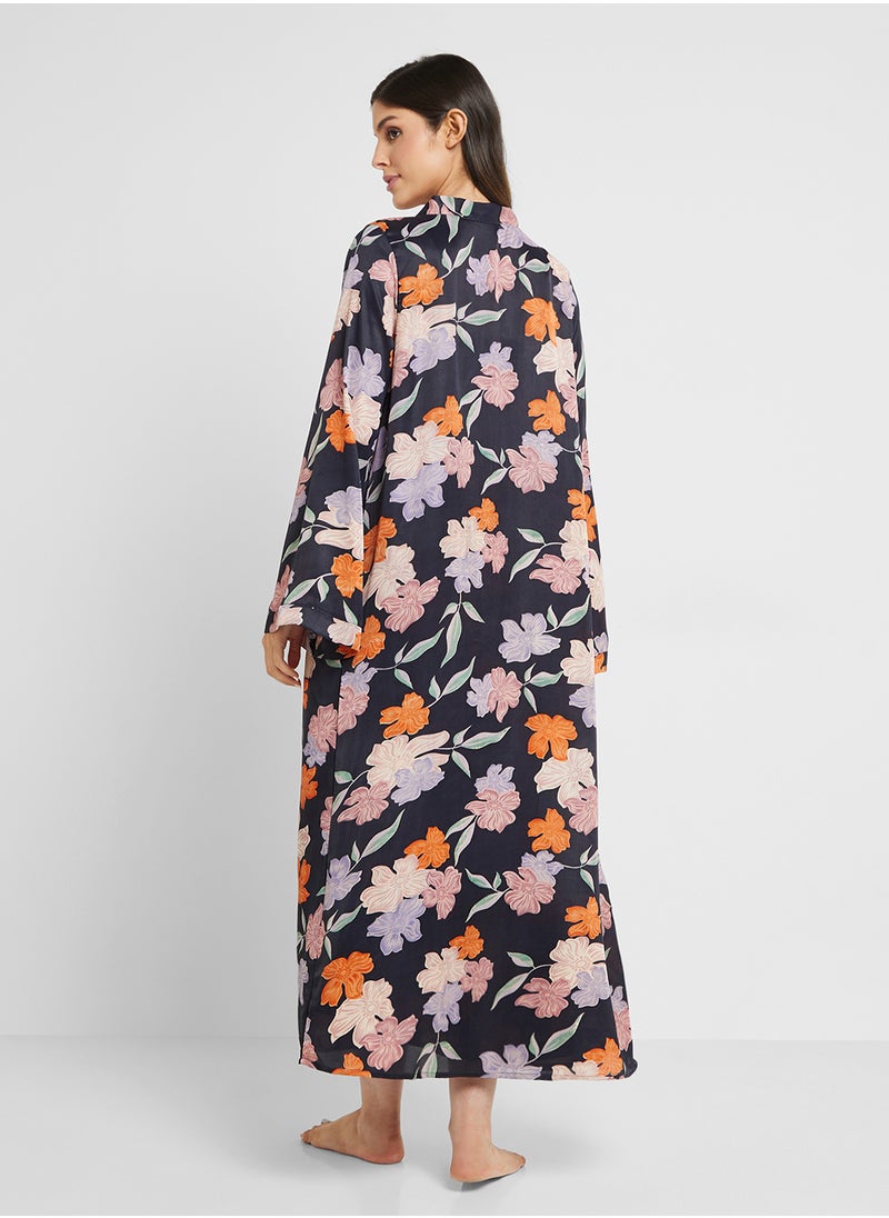 Khizana - Night Slip Dress With Robe - Image 1