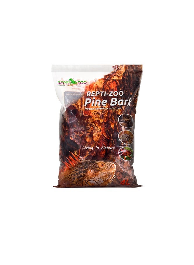 REPTIZOO REPTIZOO Organic Bark Chips Expandable Substrate Block for Reptiles, Snakes, Tortoise, and Amphibians, Natural Fiber Free Husks, Clean Breeding (4l)  - Image 1