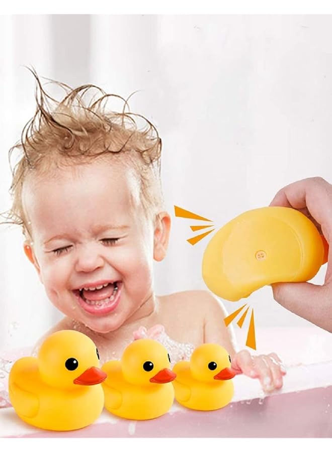 إيروريكس مجموعة عائلية من 4 قطع من لعبة البط المطاطي للأطفال على شكل بطة حمام للأطفال في مرحلة ما قبل المدرسة - Image 4