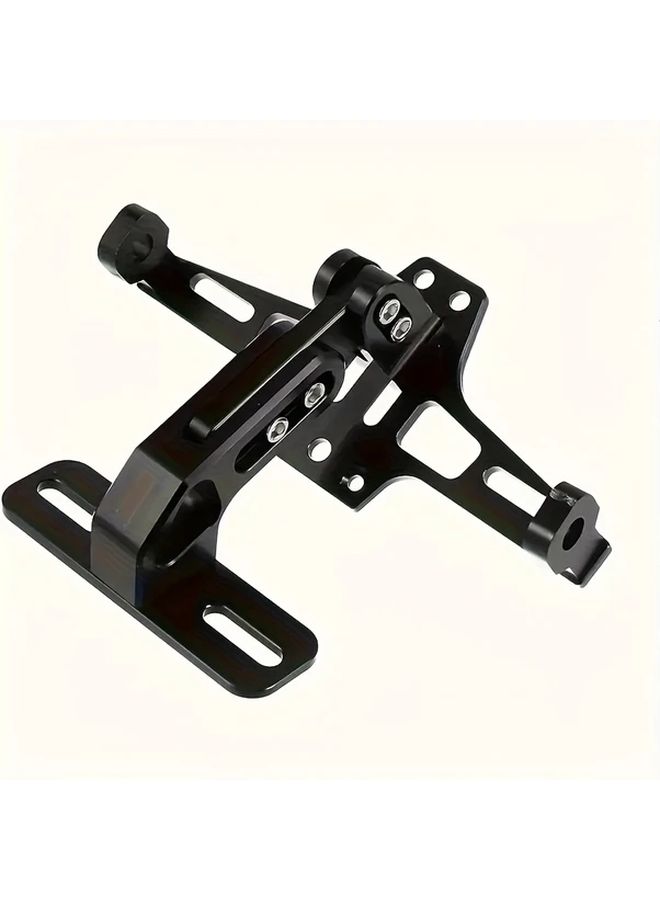 Black CNC Aluminum Adjustable Motorcycle License Plate Holder Tail Light Bracket - Image 3